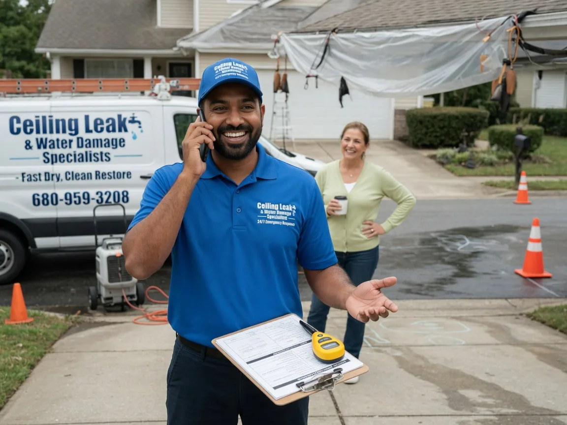 Ceiling Leak Cleanup Winnebago, NE FAQs
